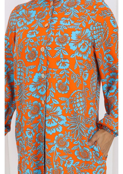 Viskon Tunik 2218-04 Turuncu indirimleri