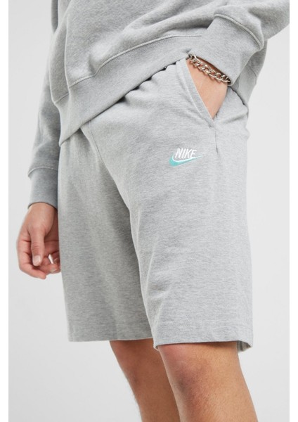 Sportswear Szorty Men's Club Joursey Short Essentials Erkek Pamuklu Şort Gri