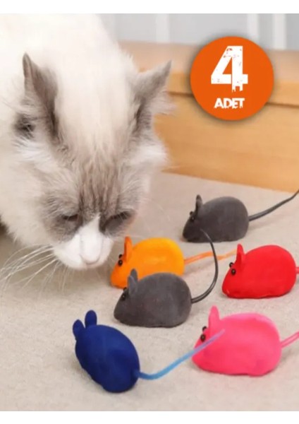 Kedi Eğitim Oyun Faresi 4 Adet