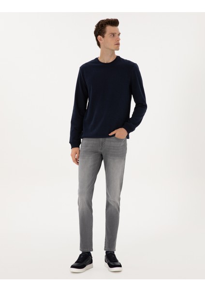 Erkek Gri Slim Fit Jean Pantolon 50315827-VR024 modelleri