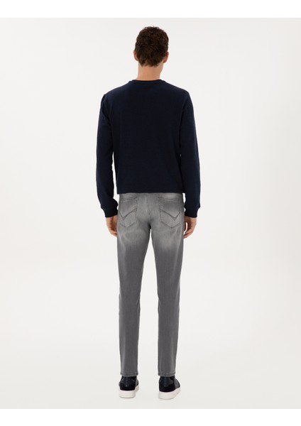 Erkek Gri Slim Fit Jean Pantolon 50315827-VR024 fırsatları