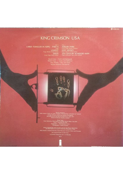 King Crimson – Usa Lp fiyatları