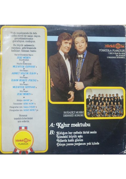 Zeki Müren – Özpınar'ın Pınarından Kahır Mektubu fiyatları