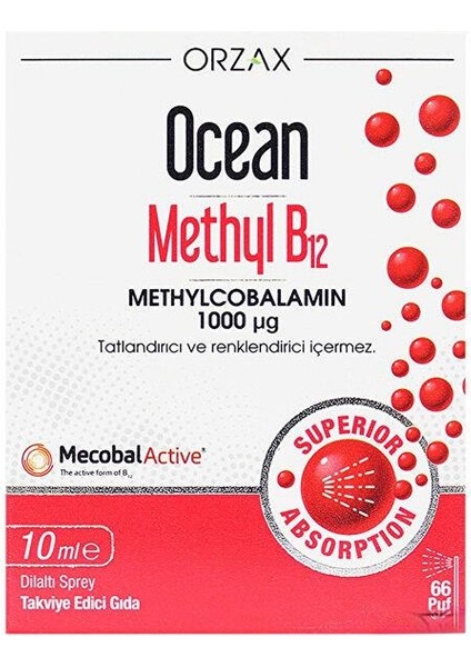 Ocean Methyl B12 10 ml - Diş Beyazlatıcı Köpük Hediye