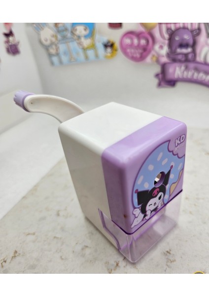 Sanrio Kuromi Cinnamorol My Melody Masa Üstü Kollu Kalemtıraş Mekanik Kalemtıraş