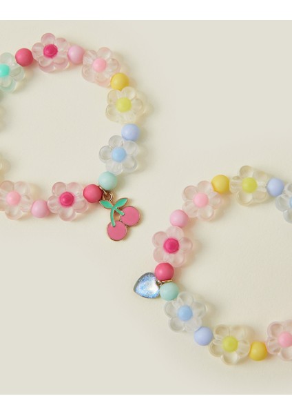 Çiçekli Streç Bileklik Set x 2 Kız Çocuk fiyatları