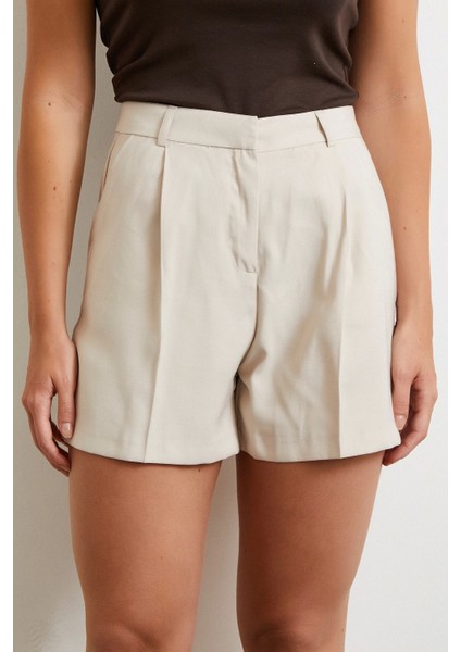 Piliseli Cepli Şort Vizon fırsatları