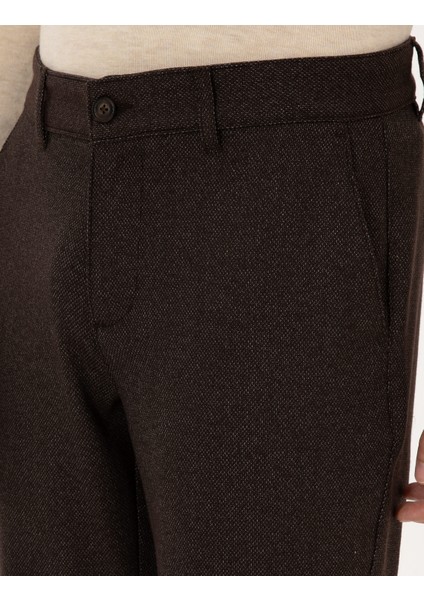 Erkek Kahverengi Slim Fit Kanvas Pantolon 50317275-VR029 indirimleri