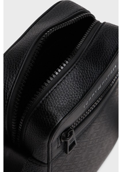 Monogram Logo Baskılı Ayarlanabilir Askılı Çanta Erkek Çanta AM0AM13836 Bds fırsatları