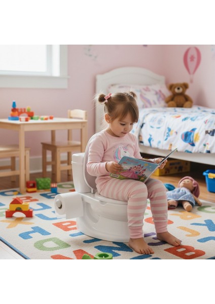 Eğitici Klozet Sesli Işıklı Tuvalet Eğitimi Beyaz Lazımlık fiyatları