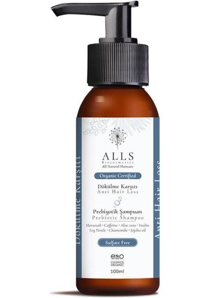 Alls Biocosmetics Organik Dökülme Karşıtı Prebiyotik Şampuan 100 ml