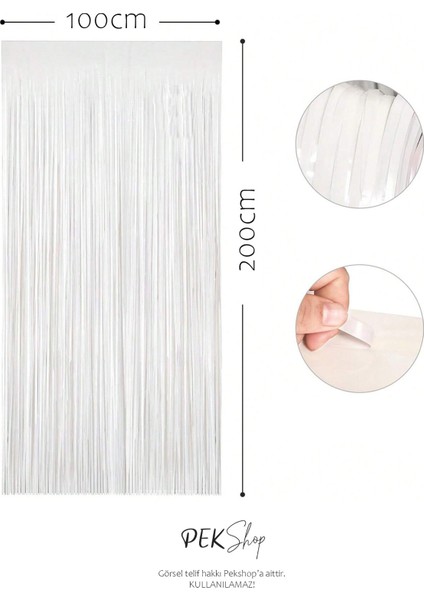 Beyaz Fon Perdesi 100X200 cm Arka Fon Kapı Perde Beyaz fiyatları