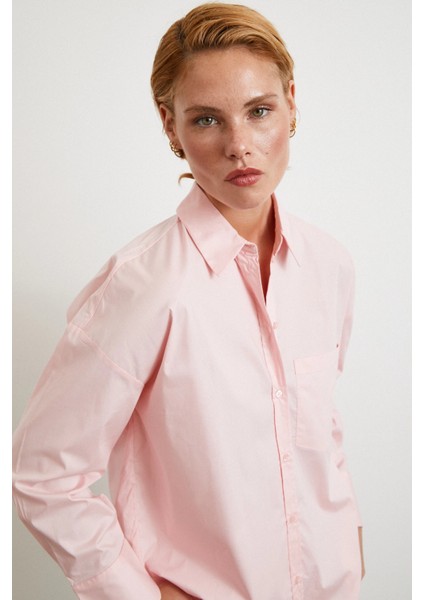 Pamuklu Klasik Gömlek Pembe fiyatları