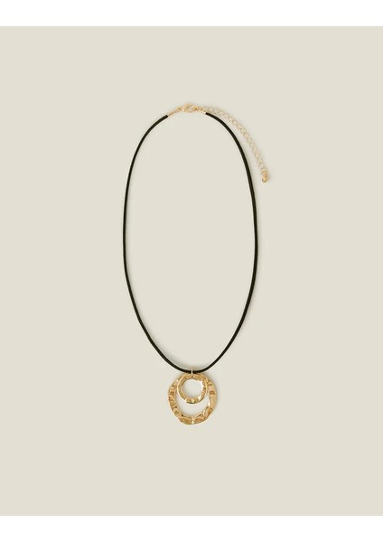 Cord Circles Kolye Siyah modelleri