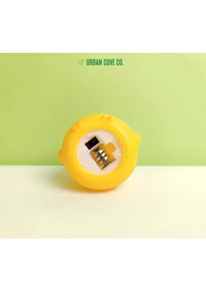 . - Sevimli Utangaç Civciv Lamba, Sarı LED Işık, Pille Çalışan, Kablosuz - Pil Dahildir