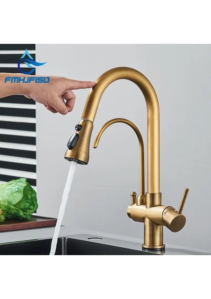 Mutfak Evye Bataryası Dual Flow Smart Dokunmatik Spiralli Fiskiyeli Antik 7 Yıl Garantili Ithal modelleri