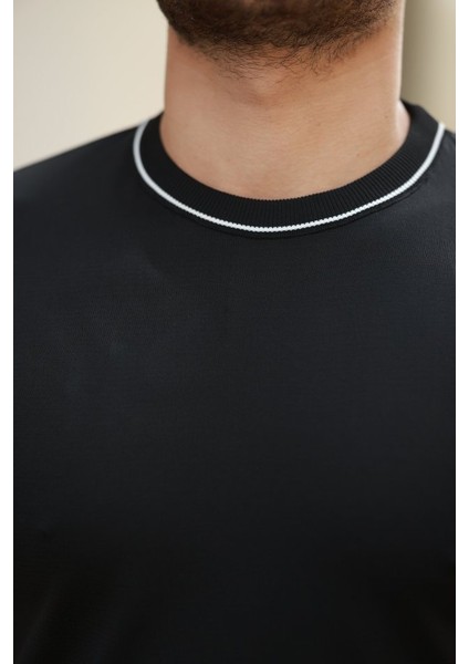 Erkek Bisiklet Yaka Ribanalı Kısa Kollu Tshirt fiyatları