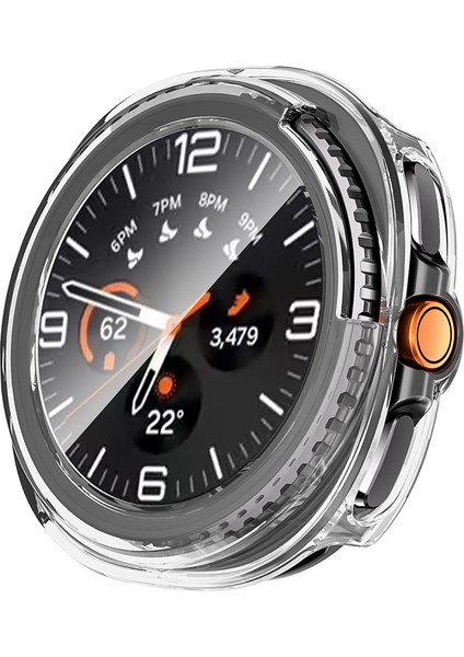 Samsung Galaxy Watch 8 Classic 46mm Sert PC Kasa ve Ekran Koruyucu Zore Watch Gard 39