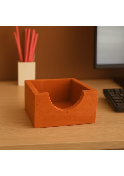 Gri Beton Bloknotluk Ofis Aksesuarı
