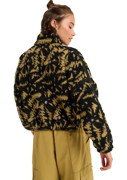 Boundless Spirit Zippered Kadın Siyah Polar Ceket fırsatları