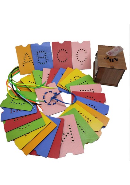 Harf,rakam,saat Öğreniyorum Seti, Ahşap Eğitici Öğretici Okul Öncesi 1.sınıf Öğrenme Seti