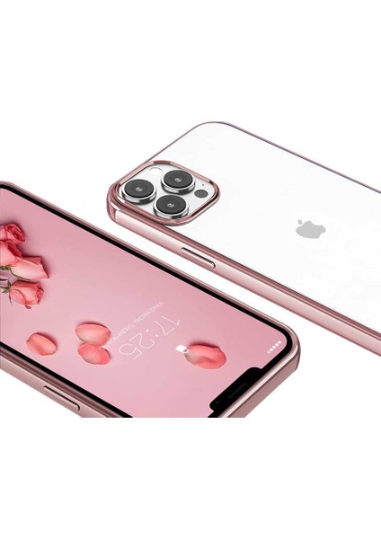 iPhone 13 Pro Max Uyumlu Omsy Pixel Kapak-Pembe