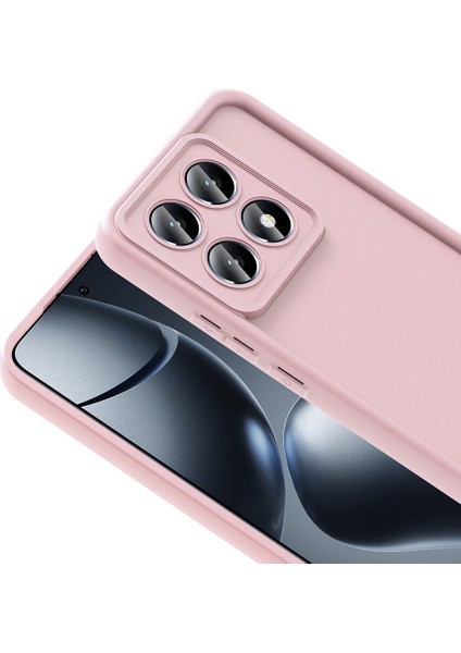 14T Pro Kılıf Kamera Korumalı Omsy Ananas Kapak - Pembe fırsatları