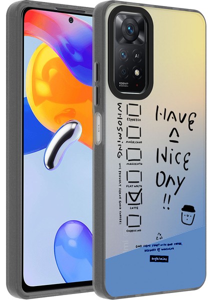 Xiaomi Redmi Note 11 Pro 5g Kılıf Desenli Omsy Dragon Sert Kapak-Have