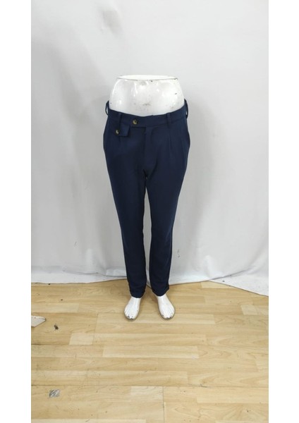 Erkek Belden Düğmeli Cepli Dokuma Pantolon fırsatları