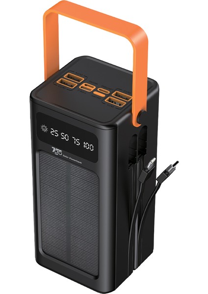 Gpw-04 50.000MAH Solar Powerbank – 4xusb-A, Qualcomm 3.0 Hızlı Şarj, Dahili Lightning & Usb-C Kablo, Dijital Yüzdelik Ekran fiyatları