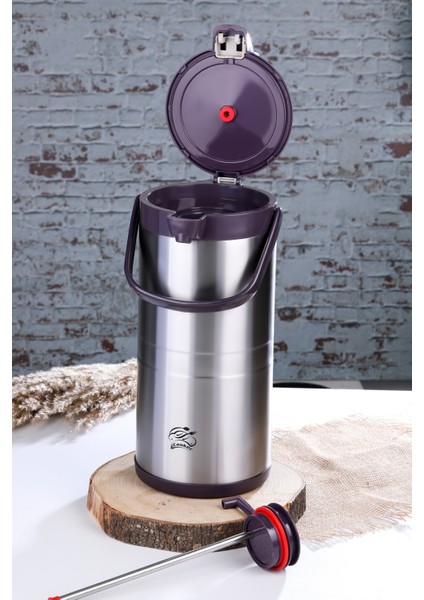 4.5 Litre Çift Kat Paslanmaz Çelik Termos(Ev, Iş Yeri, Restoran, Otel, Piknik ve Organizasyonlar) modelleri