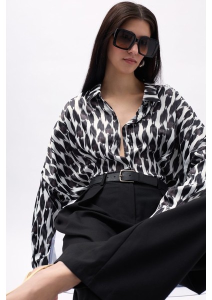 Desenli Crop Gömlek modelleri