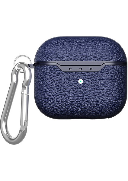 Airpods 4 Kılıf Uyumlu Omsy Airbag 03 Silikon-Lacivert