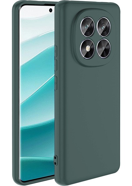 Xiaomi Redmi Note 14 Pro Plus Uyumlu Kılıf Omsy Mara Lansman Kapak-Koyu Yeşil