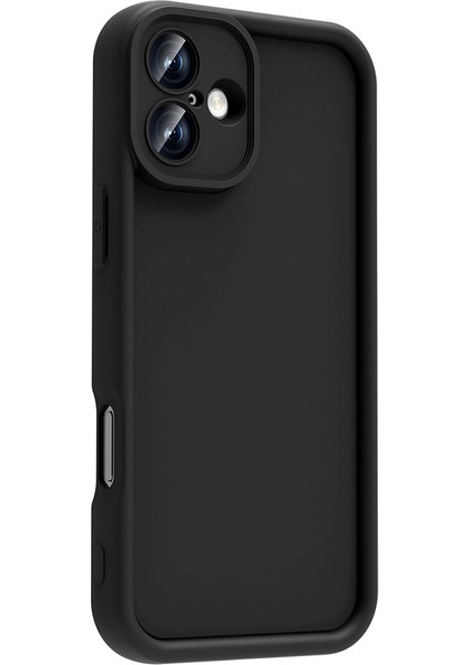 iPhone 16 Kılıf Kamera Korumalı Omsy Ananas Kapak - Koyu Yeşil modelleri