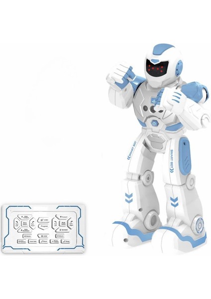 Oyuncak Uzaktan Kumandalı ve El Sensörlü Şarjlı LED Işık Moonwalk Yürüyen Akıllı Robot 19 Fonksiyon fırsatları