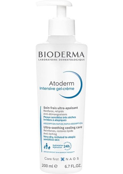 Bioderma Atoderm Intensive Gel Creme 200 ml - Diş Beyazlatıcı Köpük Hediye