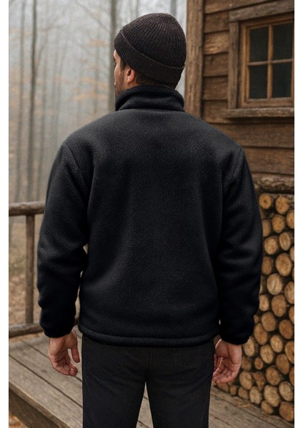 Erkek Pro Termal Iç Dış Sherpa Sonbahar Kış Tam Fermuarlı Peluş Sweatshirt modelleri