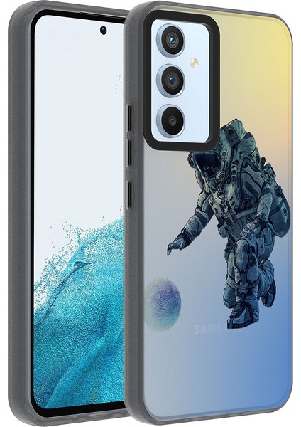 Galaxy A54 Kılıf Desenli Omsy Dragon Sert Kapak-Astronot