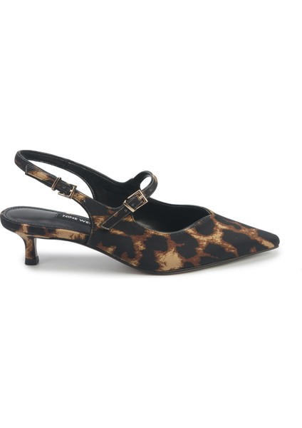 Selenda5 5pr Leopar Kadın Topuklu Ayakkabı