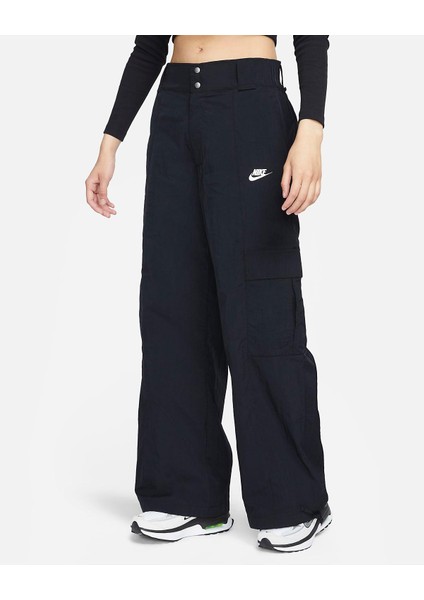 W Nsw Wvn Os Pant Hr Sw Kadın Kargo Pantolon