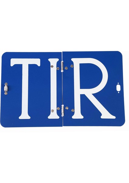 Adr 40X30 cm Katlanır Alüminyum Levhası ( Tır ) Yazısı Mavi Renk 1 Adet Katlanabilir Uyarı Levha