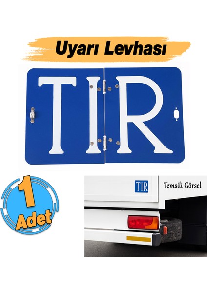Adr 40X30 cm Katlanır Alüminyum Levhası ( Tır ) Yazısı Mavi Renk 1 Adet Katlanabilir Uyarı Levha fiyatları
