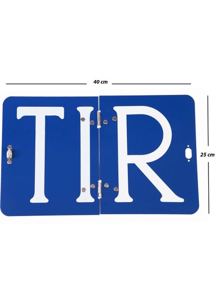 Adr 40X30 cm Katlanır Alüminyum Levhası ( Tır ) Yazısı Mavi Renk 1 Adet Katlanabilir Uyarı Levha modelleri