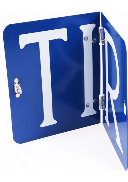 Adr 40X30 cm Katlanır Alüminyum Levhası ( Tır ) Yazısı Mavi Renk 1 Adet Katlanabilir Uyarı Levha indirimleri