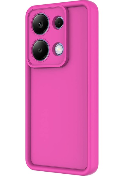 Xiaomi Poco M6 Pro 4g Kılıf Kamera Korumalı Omsy Ananas Kapak-Pembe Koyu fırsatları