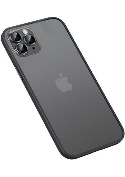 iPhone 13 Pro Max Kılıf Omsy Retro Kapak-Siyah