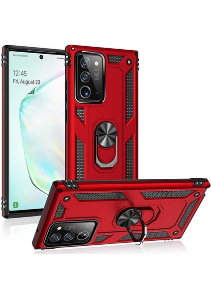 Galaxy Note 20 Ultra Kılıf Omsy Vega Kapak-Kırmızı fiyatları