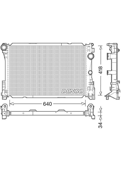 DRM17049 - Motor Su Radyatoru Mercedes W204 S204 C204 C218 W212 C207 R172