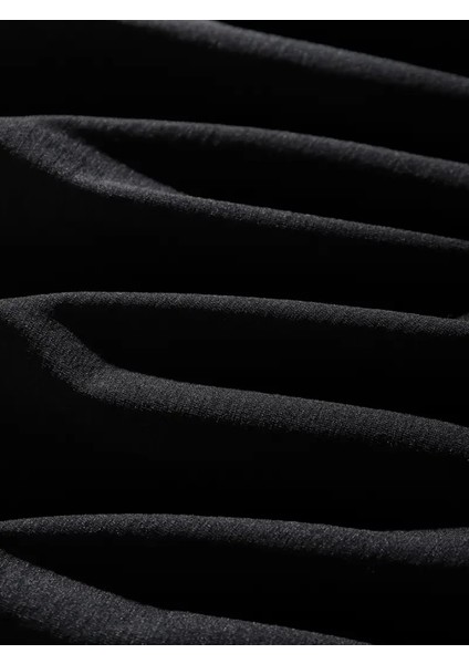 Erkek Dağ Grafikli Tişört, Yaz Için Büyük Beden Rahat T-Shirt - Siyah modelleri